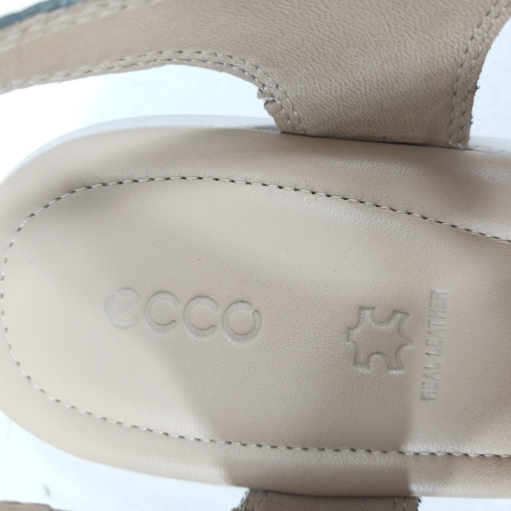 ECCO Felicia Sandal Moon Dark Shadow Leather Wedge 217303 51156 Womens 11-11.5 - Picture 10 of 10